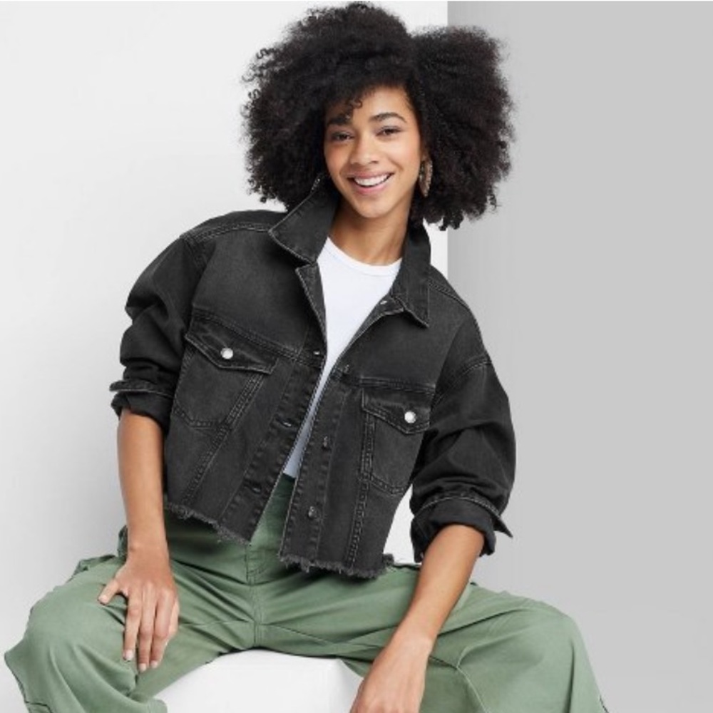 OVERSIZED fits like M denim jacket